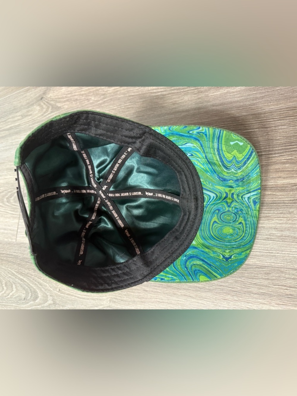 Garcia Hand Picked Flat Brim Snapback Hat Cap Cannabis 420 Dispensary Silk Lined - Picture 5 of 7